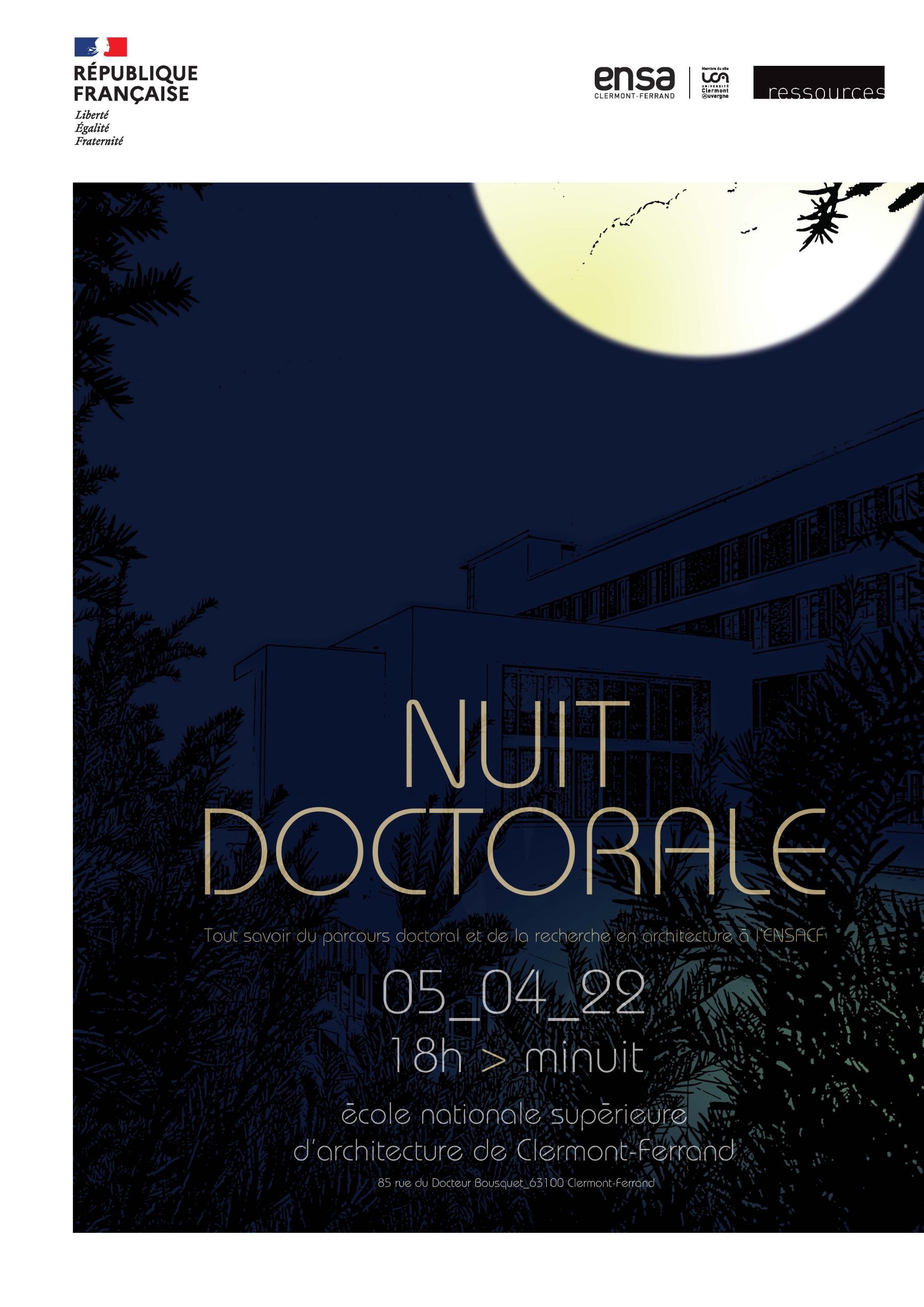 ENSACF | 9 Mars 2023 – Nuit Doctorale – 18h à minuit