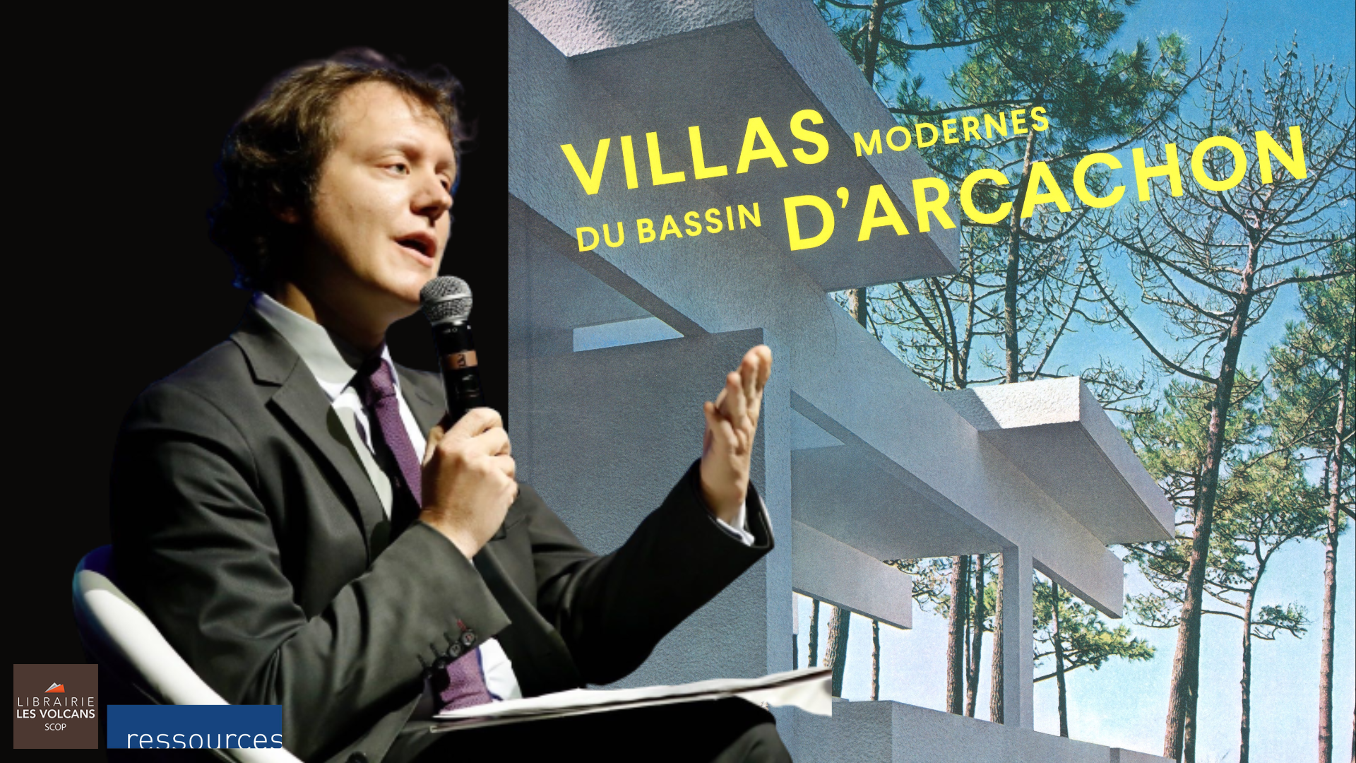 Jean-Baptiste Marie – « Villas modernes du bassin d’Arcachon »⎮Rencontre à la librairie les Volcans⎮