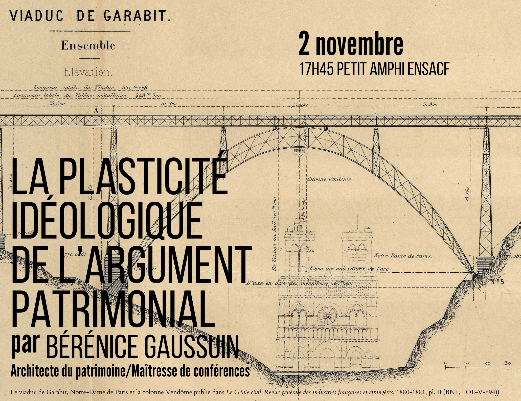 « La plasticité idéologique de l’argument patrimoniale » par Bérénice Gaussuin le 2 novembre à 17H45 !